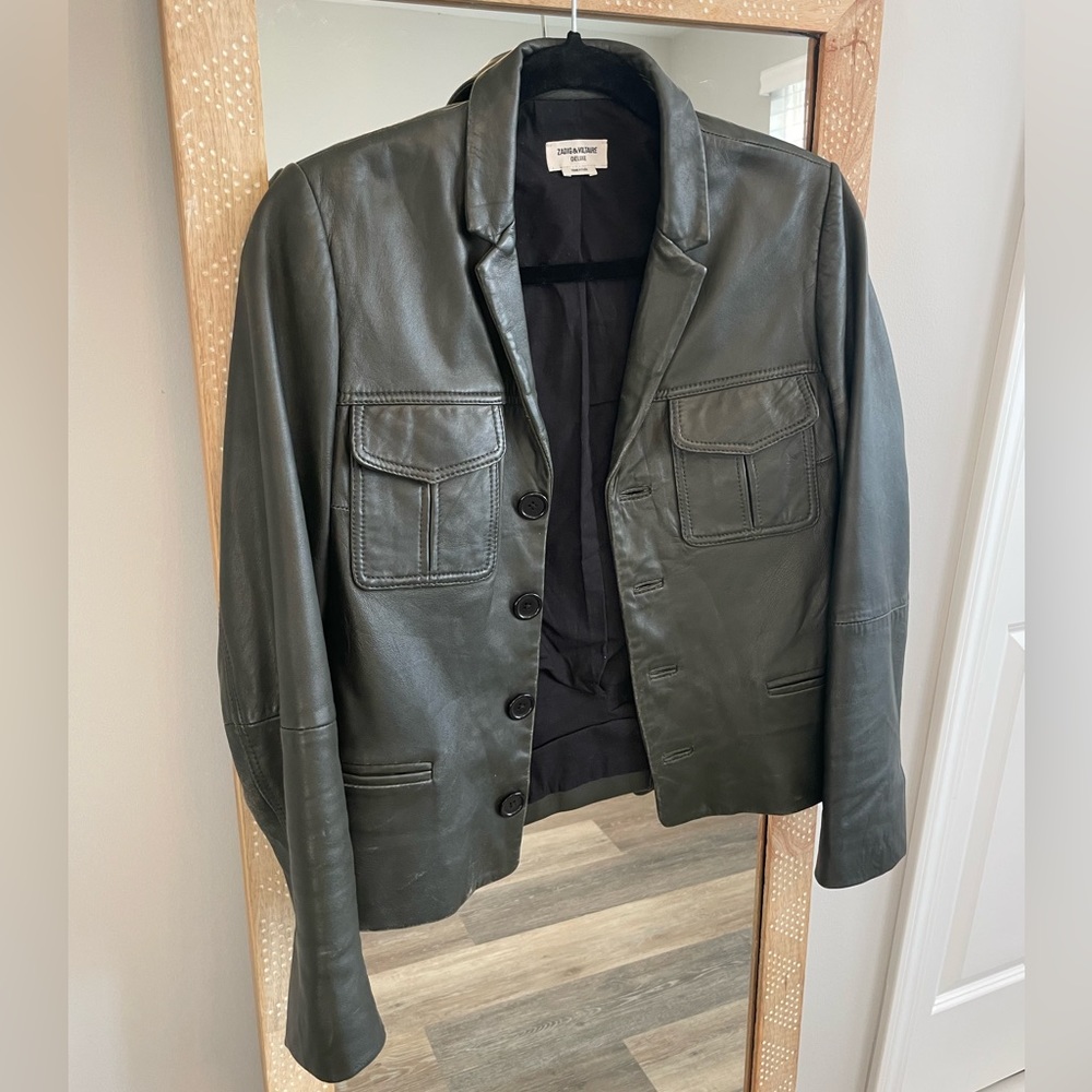 Green Leather Jacket